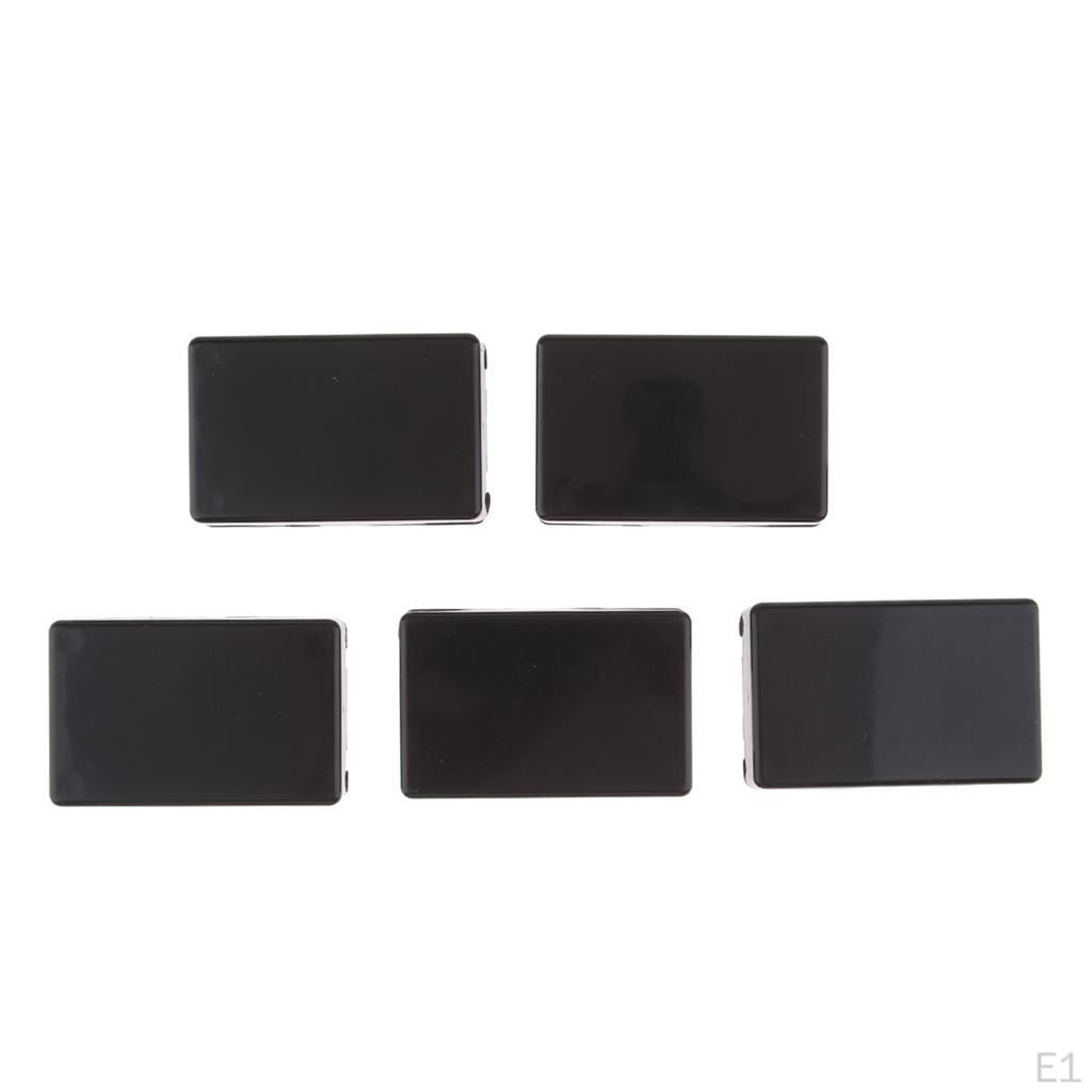 5xPlastic Waterproof Electronic Instrument Case Enclosure Box Black