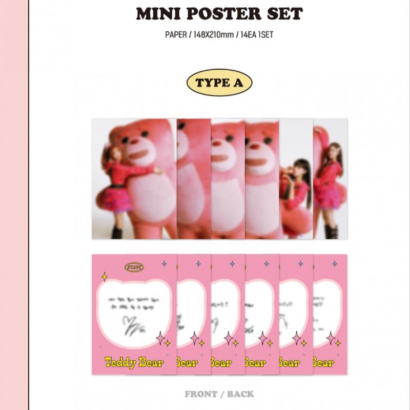 Stayc 02 Мини-набор постеров Stayc Teddy Bear Pop Up House Md