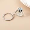 6pcs Mini Skull Car Keyring Resin Craft Skeleton Keychain Halloween Ghost Pendant  Unisex