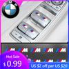BAGH3 Car Sticker Hot Car Window Lift Button Sticker Steering Wheel Emblems Decal Car Styling For BMW M3 M4 M5 G42 G30 G20 E90 E90 E93