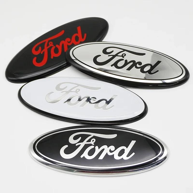 Новая наклейка на автомобиль 2026 Ford Новая 2025 Горячая 22.5x9см Металлическая передняя задняя эмблема значок багажник капот алюминиевая декаль 1 шт. для Ford Fusion Focu