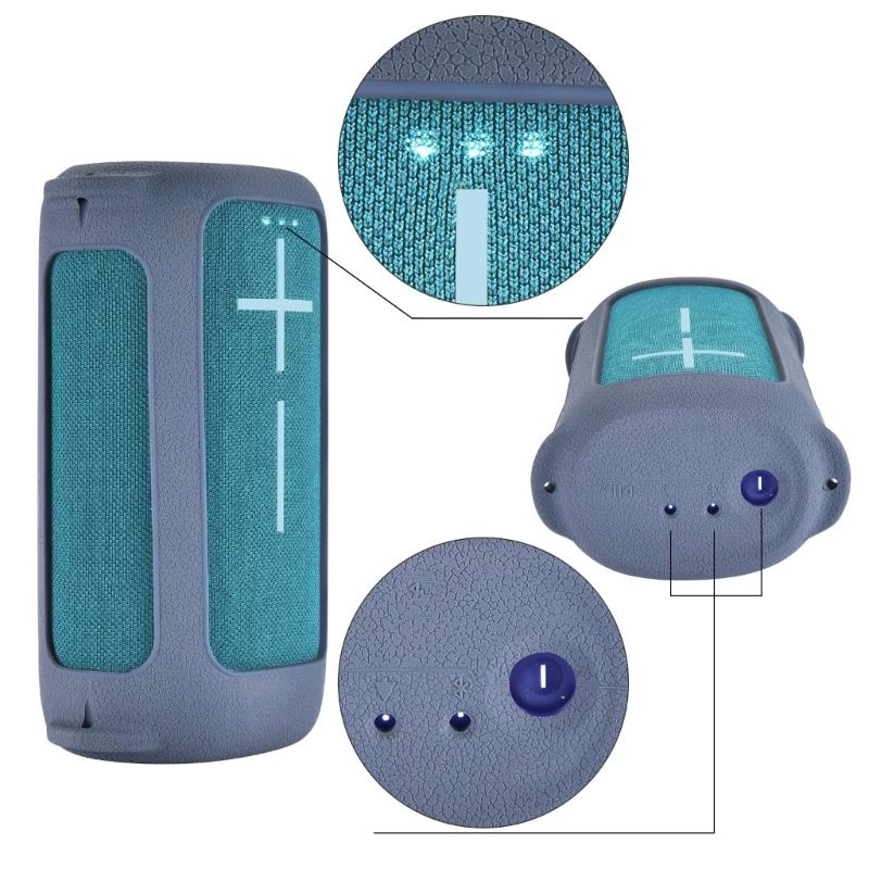 Silicone Case Cover for EVERBOOM Wireless Bluetooth-compatible Portable Speaker Cover with Adjustable Shoulder Straps