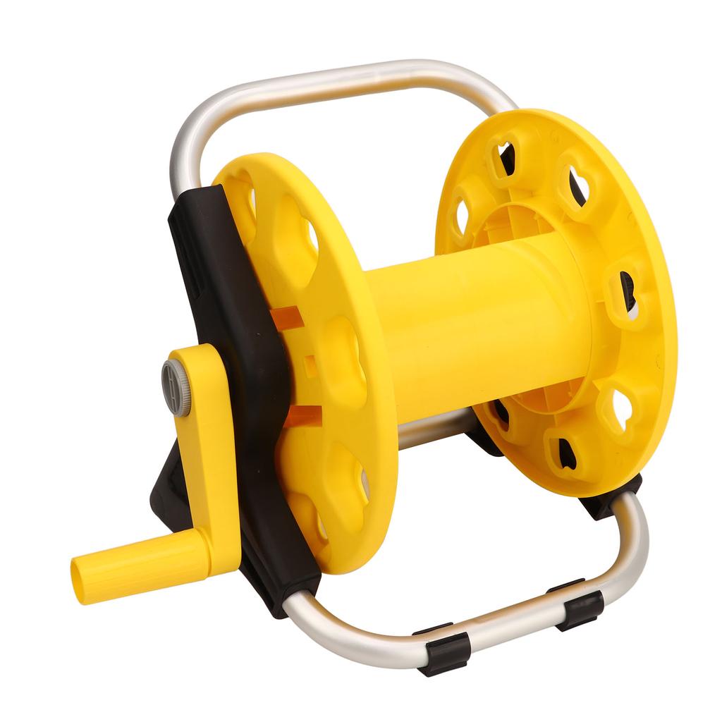G1/2 Garden Hose Reel Yellow Gardening Waterpipe Cart Holds 20m Hose Car Washer Tool for Yard Lawn