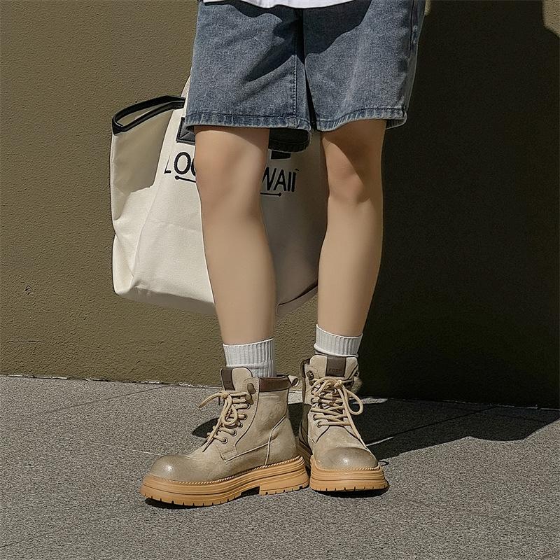 Высокие ботинки Мартин мужские 2025 осень и зима новые ботинки цвета ревеня британские ретро короткие ботинки рабочие ботинки 2501-J