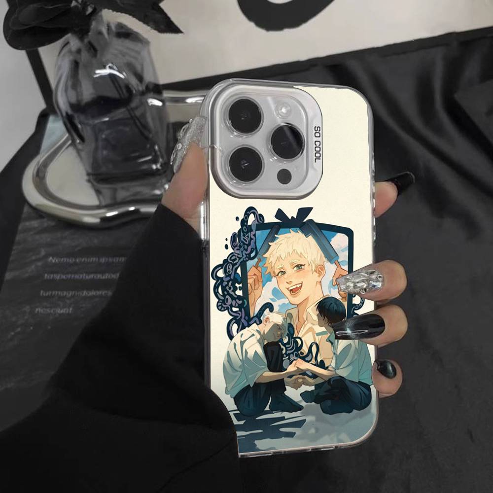 S-Summer H-Hikaru Умер Для iPhone 17,16,15,14,13,12,11,Mini,Pro,E,SE4,XS,MAX Белый Матовый Чехол-Конфета
