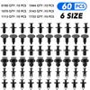6 Size 60Pcs Mixed Auto Fastener Clips Car Rivet Clips For Toyota C-HR CHR Corolla Rav4 Rav 4 Auris Yaris Prius Camry Prado