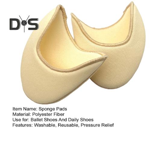 1 пара губчатых вставок для балетной обуви, снимающих давление на переднюю часть стопы, многоразовые моющиеся протекторы для пальцев ног для балета, танцев и повседневной носки