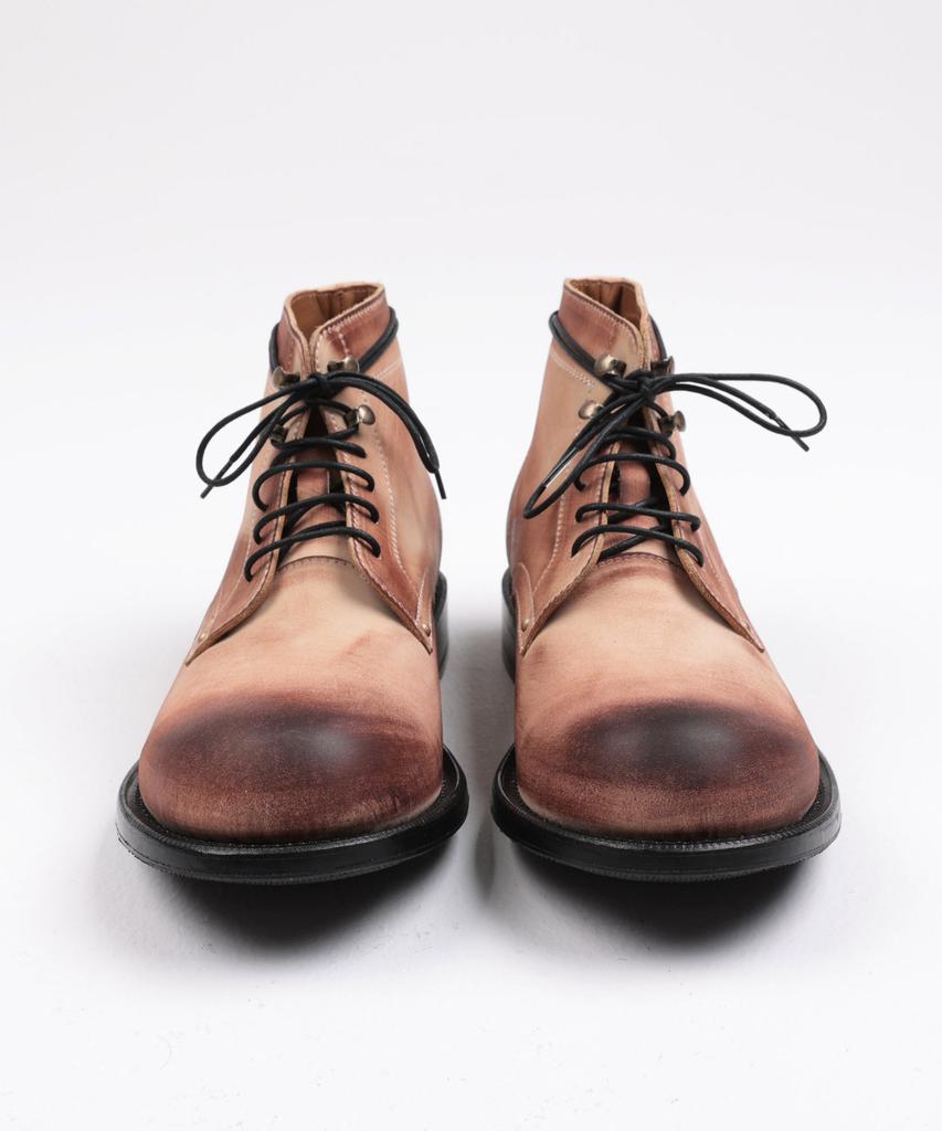 Brenowelt 802 Burnished Nubuck 4-Inch Workchurk Goodyear Welt Half-Red Sole