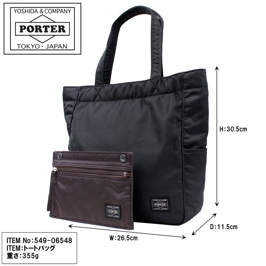 Porter Сумка-тоут кремового цвета [Porter] 549-06548 Черный/10