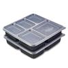 HUIHUADU Disposable 5-Compartment Meal Prep Containers