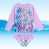 2025 Children's Long-Sleeve Split Bikini Swimsuit for European and American Markets - Beachwear