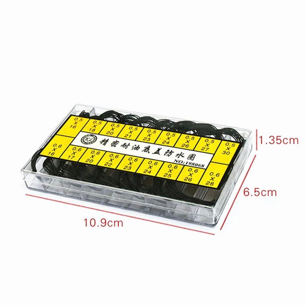 200Pcs/Set Repair Tools Rubber O-Ring Waterproof O-Ring Gasket Durable Watch Back Case Rubber