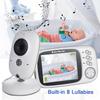 VB603 Wireless Baby Monitor 3.2 Inch LCD IR Night Vision 2 Way Talk 8 Lullabies Temperature Monitor Video Nanny Radio Baby Camera
