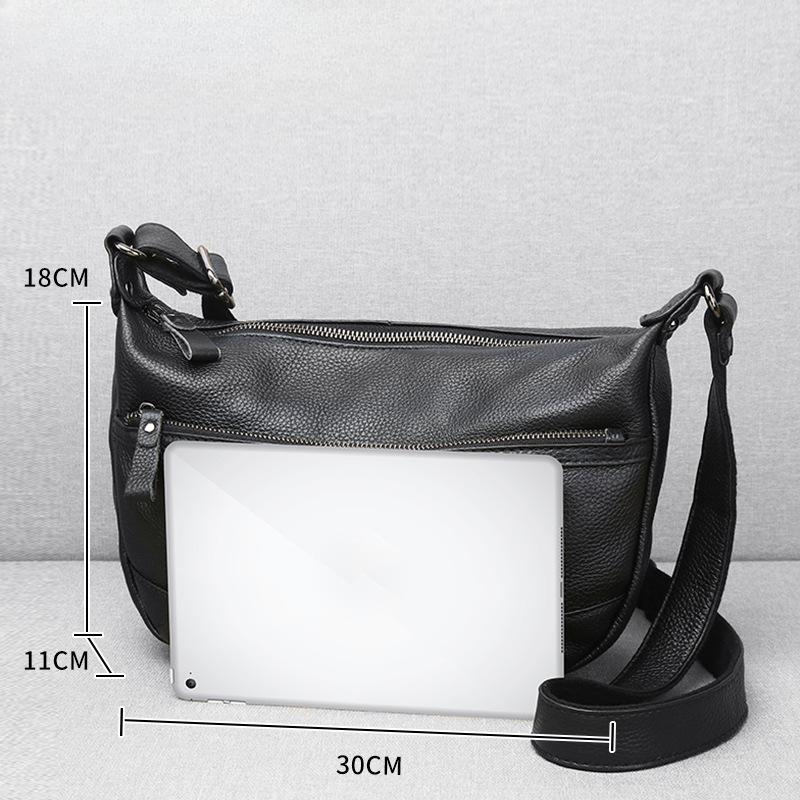 Feiya кожаная женская сумка первый слой коровьей кожи повседневная мягкая кожаная сумка для мам среднего возраста сумка через плечо сумка в форме полумесяца