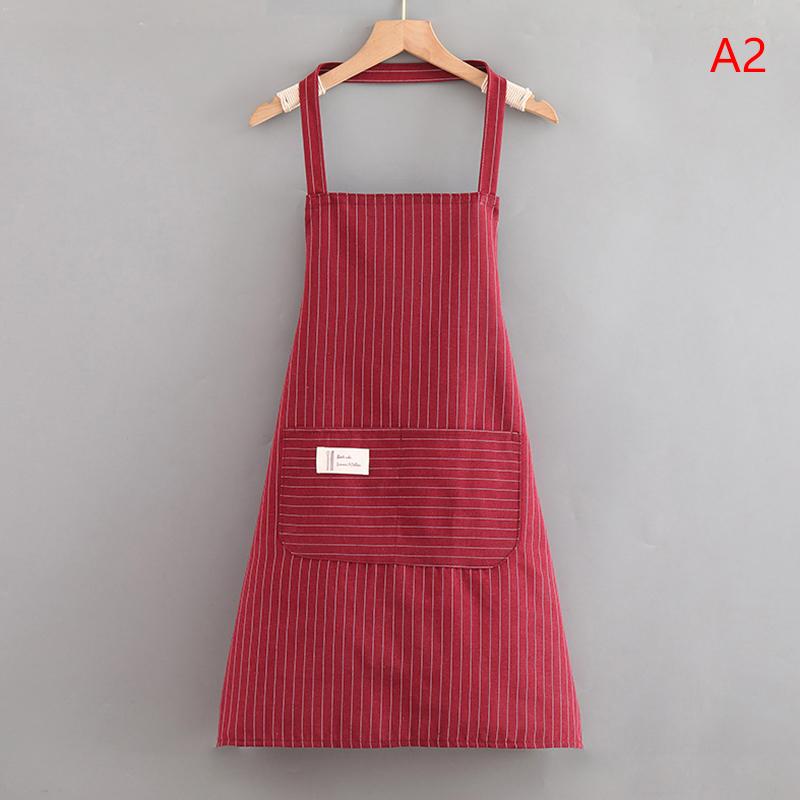 Oil Proof Kitchen Hanging Neck Cooking Sleeveless Apron Fashion Waiter Restaurant Server Workwear Breathable Catering Apron