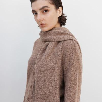 HUG COLLECTION Baby Alpaca Scarf_Bagel