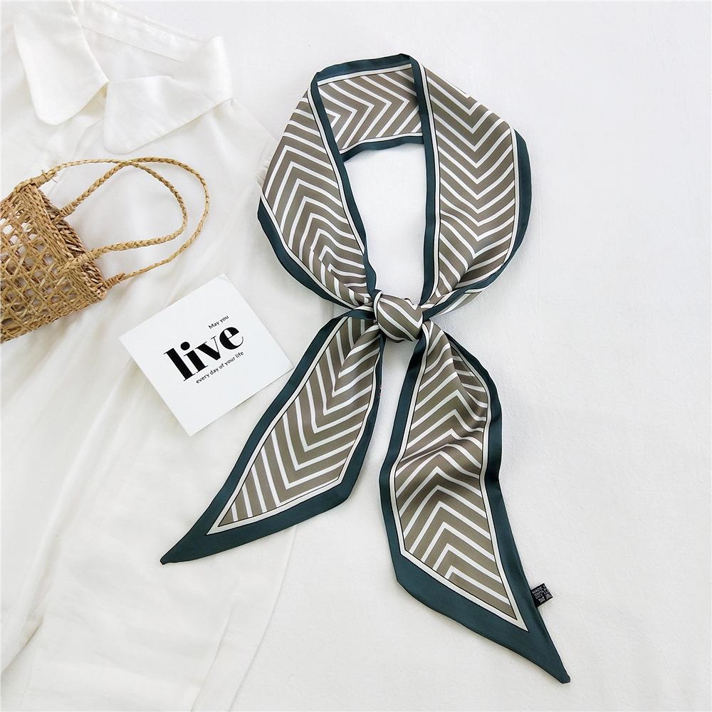 New Scarves Silk Scarves Women'S Spring And Autumn Season Long Decorative Professional Scarves Summer Thin Styles Paired With Shirts Stylish