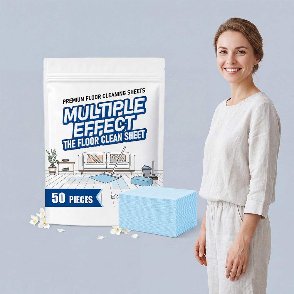 Premium Floor Cleaning Sheets Concentrated Floor Mopping Slices Deep Stain Removal Rapid Dissolve For Hardwood,Tile &Living Room