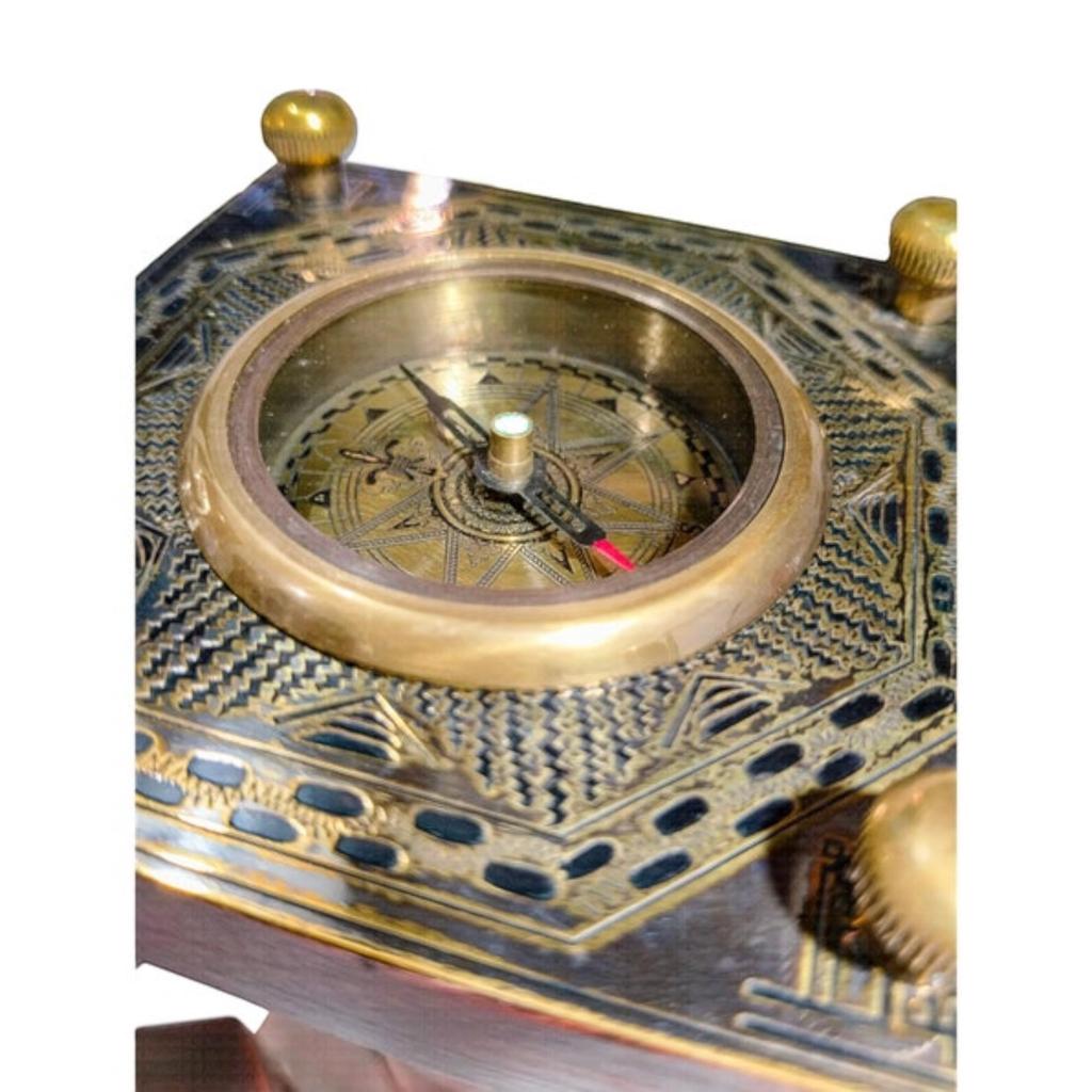 Personalized 10 Min Wooden Sand Timer Hourglass Timer with Compass(Square Base, Pink)- Wooden Home Decoration, Christmas Decor