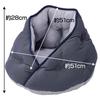 Petio Dog and Cat Bed Cool Relaxing Bed Wrap Dome HNA Charcoal