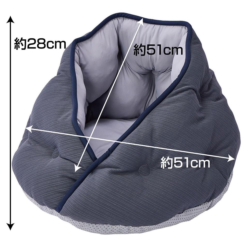 Petio Dog and Cat Bed Cool Relaxing Bed Wrap Dome HNA Charcoal