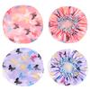 Waterproof Shower Hair Cap Butterfly Women Shower Cap Double Layer Bathing Cap Hat ARI