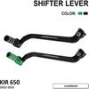 JFG RACING Мотоциклетный рычаг переключения передач складной наконечник ЧПУ для KLR 650 KLR650 2021-2023 Черный
