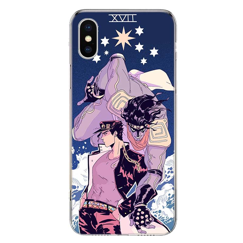 Чехол для телефона с аниме «JoJo Bizarre Adventure» для Apple iPhone 11 12 13 14 Pro 7 XR X XS Max 6 6S 8 Plus + Mini 5 SE, мягкий принт