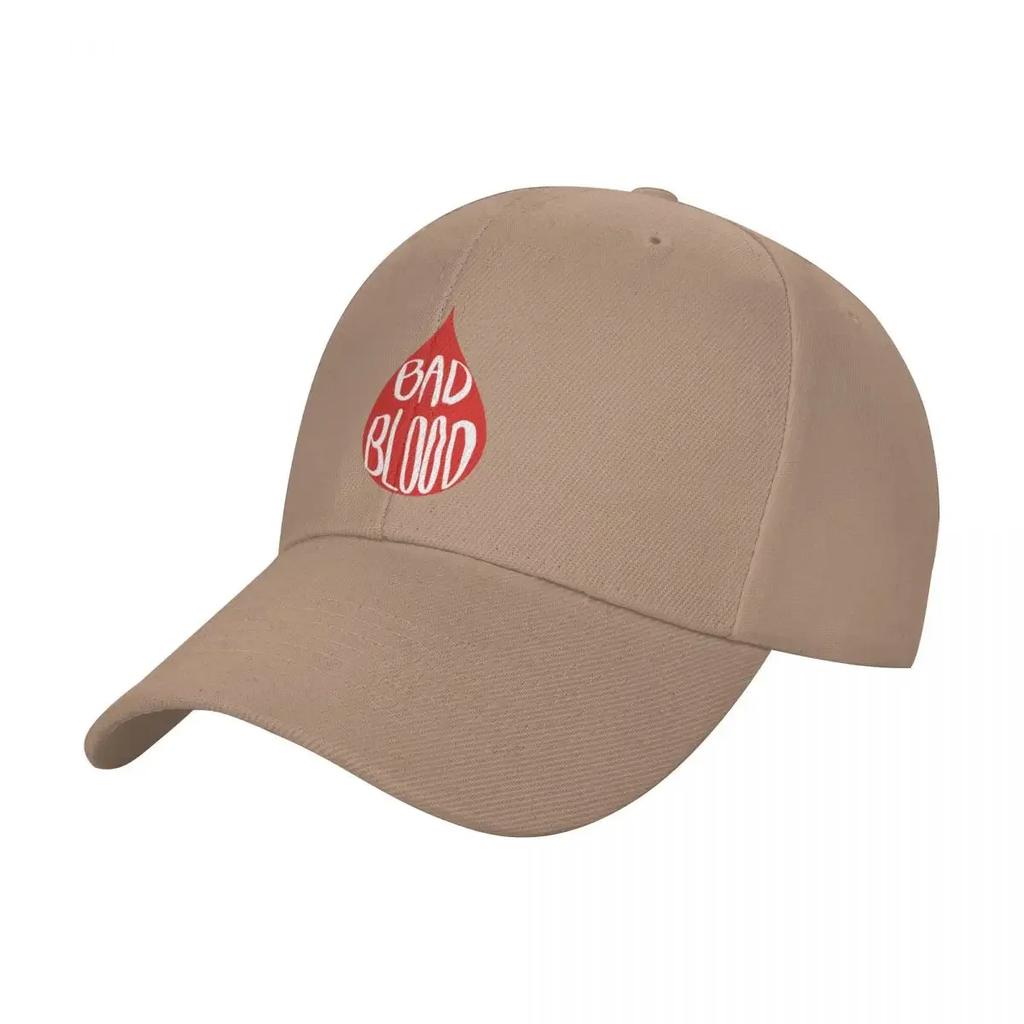 Bad Blood Baseball Cap Trucker Hat Funny hats Golf Wear Wild Ball  Boy Womens
