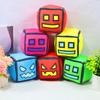 Geometry Game Dash Character Plush Cushion Stuffed Toy Expression Gift Block