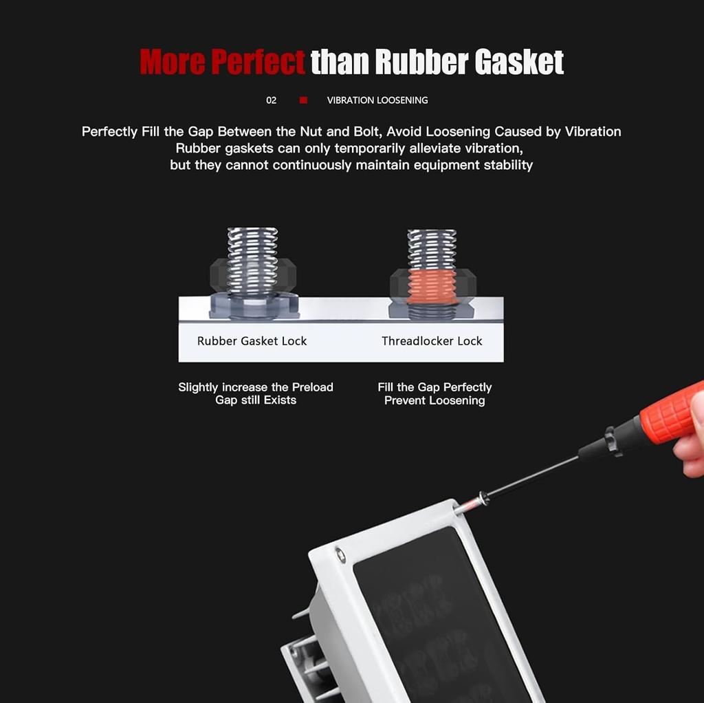 Фиксатор резьбы 243 средней прочности, герметичный фиксатор, 10 мл, съемный фиксатор резьбы для инертных металлов, винтовой агент