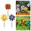 Bird Repellents Windmills 6pcs/set Multifunction Pinwheels Wind Spinner for Indoor Outdoor Garden Yard Decoration Supply