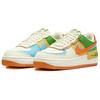 Nike Женские кроссовки Air Force 1 Shadow Coconut Milk Blue Monarch, разноцветные, Aquarius-Blue Saturn-Gold DZ1847-103