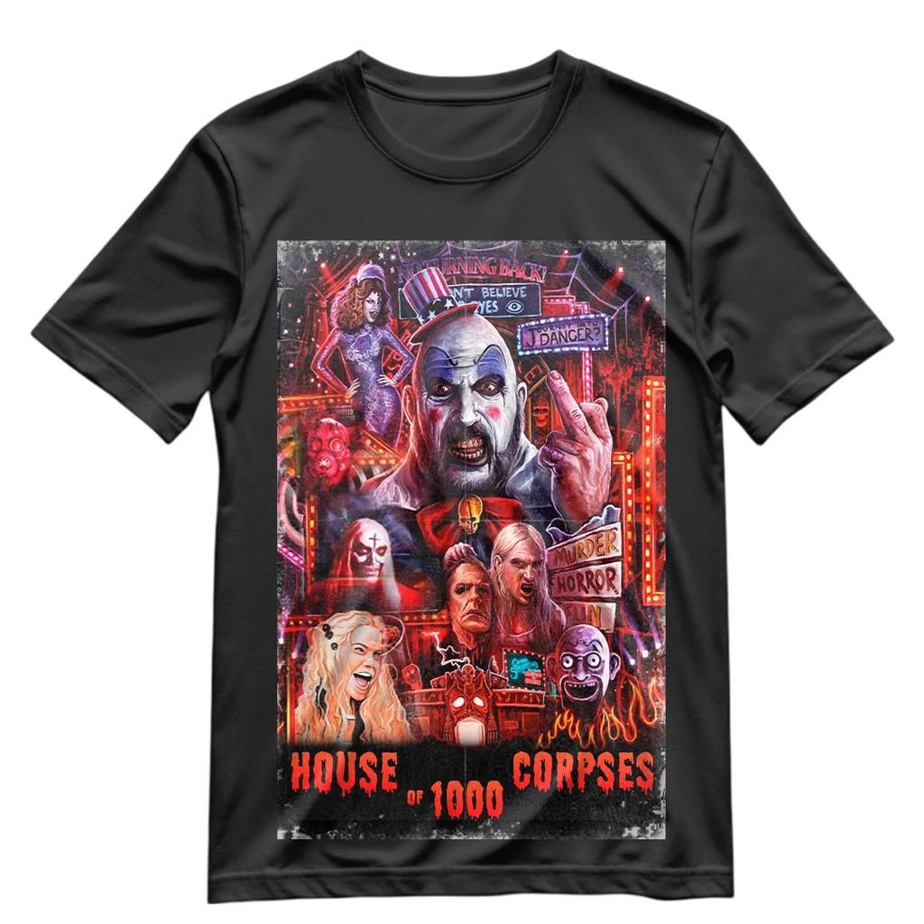 Футболка House of a 1000 Corpses Рубашка из фильма Роба Зомби S-3X Капитан Спалдинг B