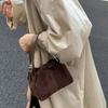 Shoulder Bag Slouchy Hobo Bags Large Capacity Solid Color Tote Bag Suede Pleated Cloud Bag Travel