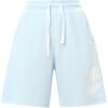 Club Letter Logo Lace-Up Mid-Waist Sports Casual Shorts Men Shorts Glacier-Blue DX0503-474