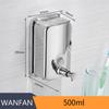 Liquid Soap Dispensers Wall Sabonet 304 Stainless Steel Wall Mounted Bathroom Liquid Hand Soap Dispenser Kitchen Fitting 18020