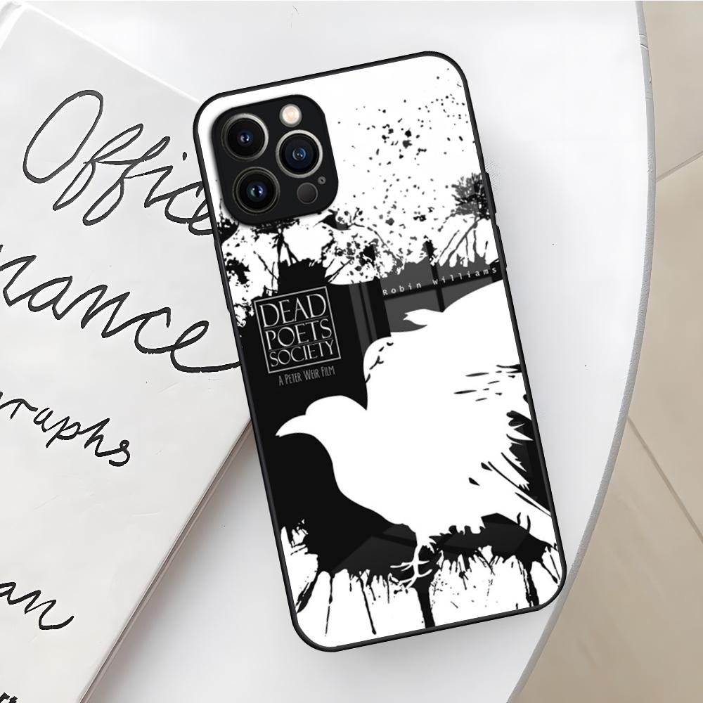 Чехол для телефона «Общество мертвых поэтов» для Iphone 16 15 14 12 11 13 Pro Max Mini X Xr Xs Se 8 Puls стеклянная крышка