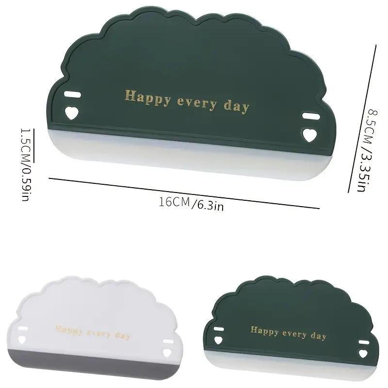 Новый мягкий силиконовый скребок для стекла в форме мини-облака, бытовые кухонные инструменты для ванной комнаты, щетка для мытья стекол автомобиля