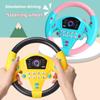 Children's Simulation Model Steering Wheel Educational Toy Co-pilot Music Steering Wheel Decompression Artifact Small Gift
