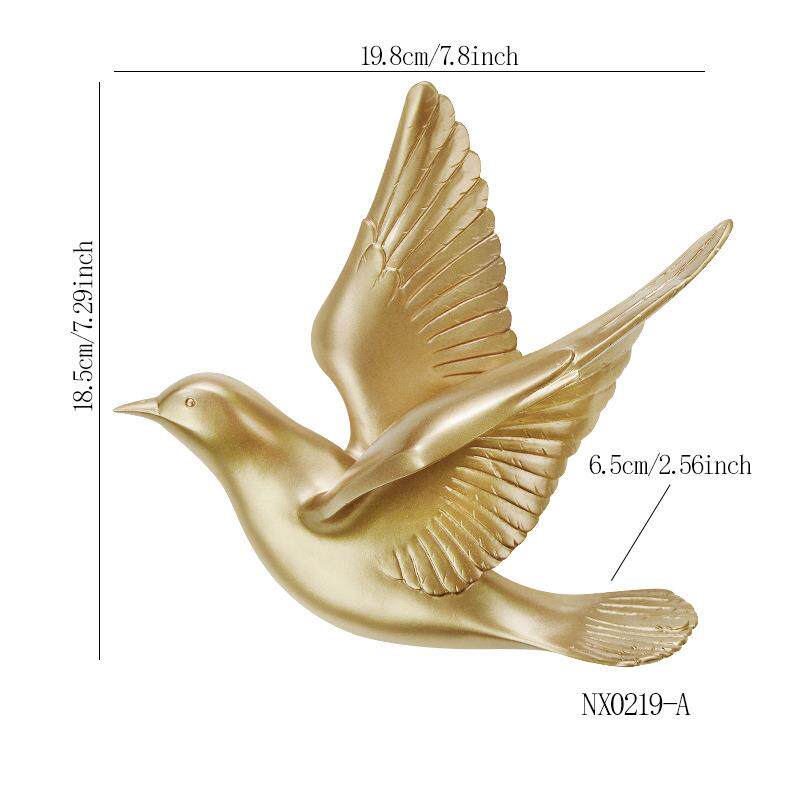 European-style Three-dimensional Bird Wall Decoration Swallow Wall Hanging Abstract Animal Ornaments Home Wall Decoration