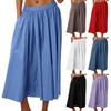 Женская повседневная юбка Легкая элегантная А-силуэта с высокой талией Летняя пляжная юбка для отпуска