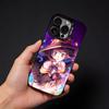 Чехол для телефона Megumin Anime K-KonoSuba для iPhone17, 16, 15, 14, 13, 12 Pro Max Черный Матовый Конфетный Ударопрочный Чехол