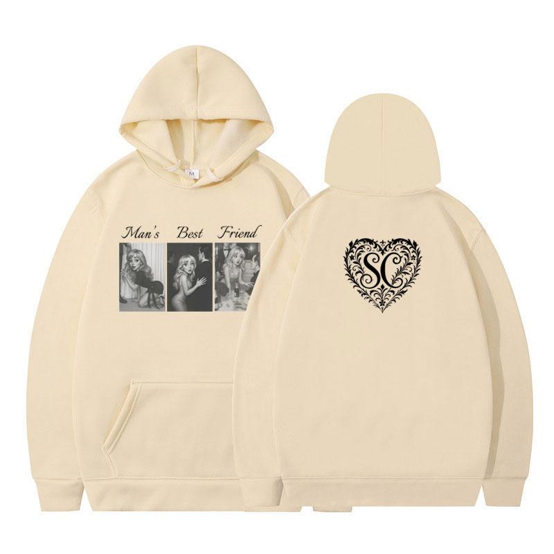 Худи Sabrina Carpenter Best Friend Graphics 2025 Мужское Женское Повседневное Зимнее С Длинными Рукавами Модное Хип-хоп Пуловер Уличная Одежда Топы