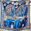 2025 Silk Twill Retro 90x90cm Light Luxury Women's Sunscreen Shawl