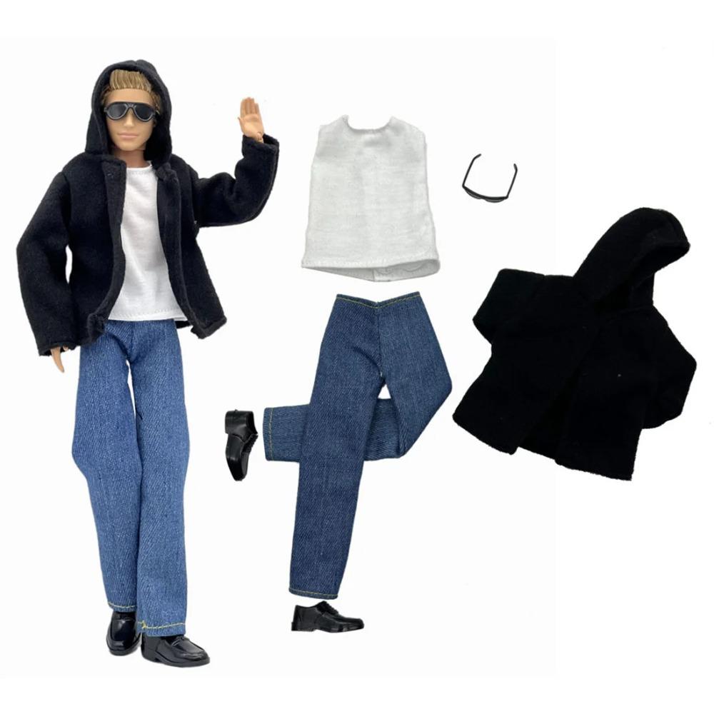 1 Set Ken Cloth Handmade Handsome Doll Accessories Casual Wear Suit for 30cm 12inch Ken Doll Suit Kids Gift