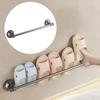 No Punching Strong Suction Cup Towel Rack Wall Mounted Towel Pole Multifunctional Single Pole