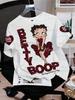 2026 SUMMER  Cartoon Betty Boop Print men Women's Short Sleeve T-Shirt Casual 3d Print Summer MEN WOMEN  Sport Tops T-shirt Tee