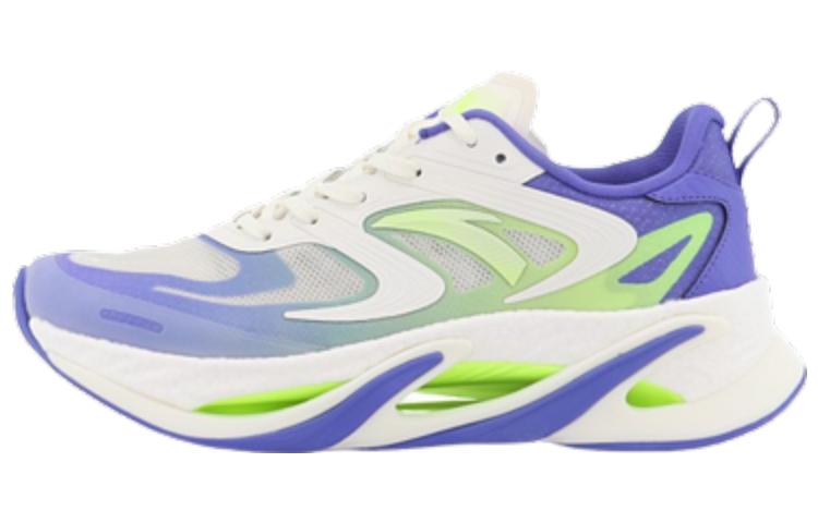 Men's Sneakers Anta Cushioning Slip Resistant Abrasion Resistant Low top Running Shoes Men's White Purple