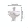 Retro Ceramic Vase Nordic Style Irregular Shape Decorative Ornament Home Decor for Living Room,